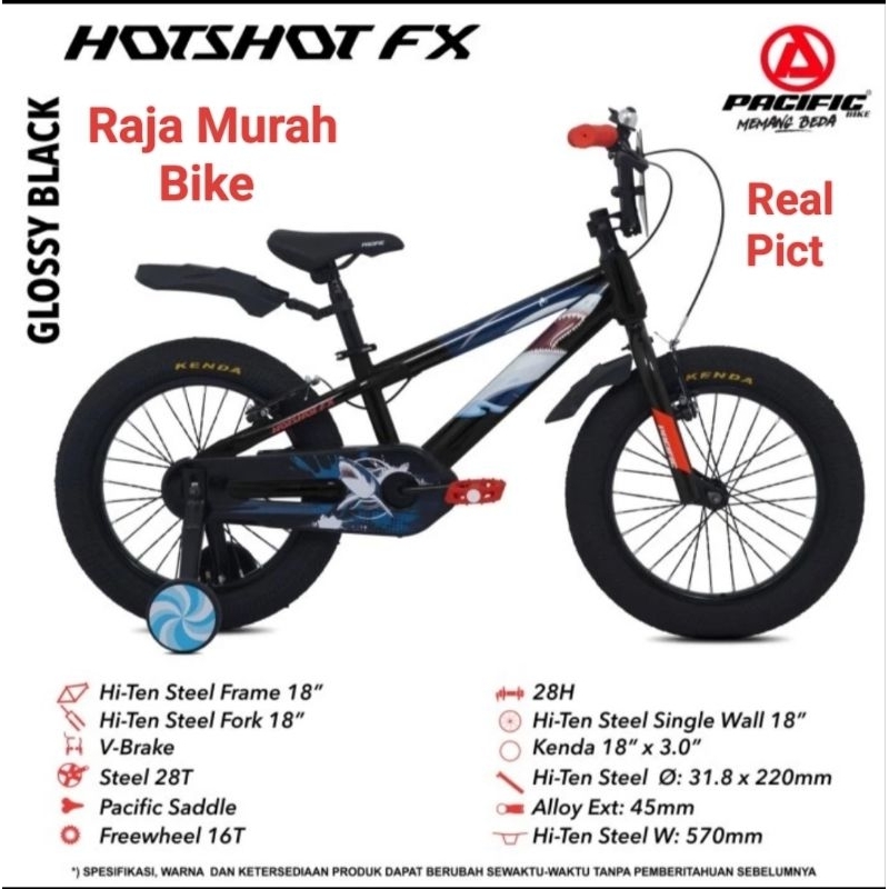Sepeda Anak Bmx Pacific Hotshot FX 18 Inch Sepeda Anak Laki Laki BMX 18 Inch  Pacific Hotshot Fx
