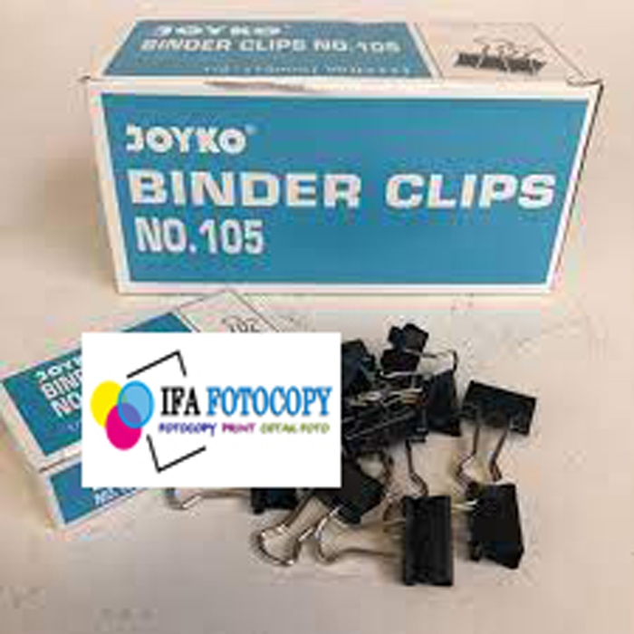 

(1Pack=12pcs) Binder Clip 105 / Klip Penjepit Kertas ( 12 pcs )