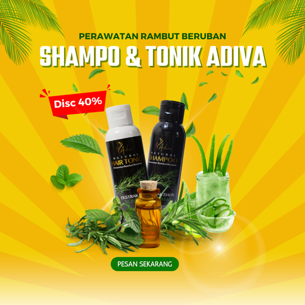SHAMPO ADIVA ANTI UBAN DAN KERONTOKAN