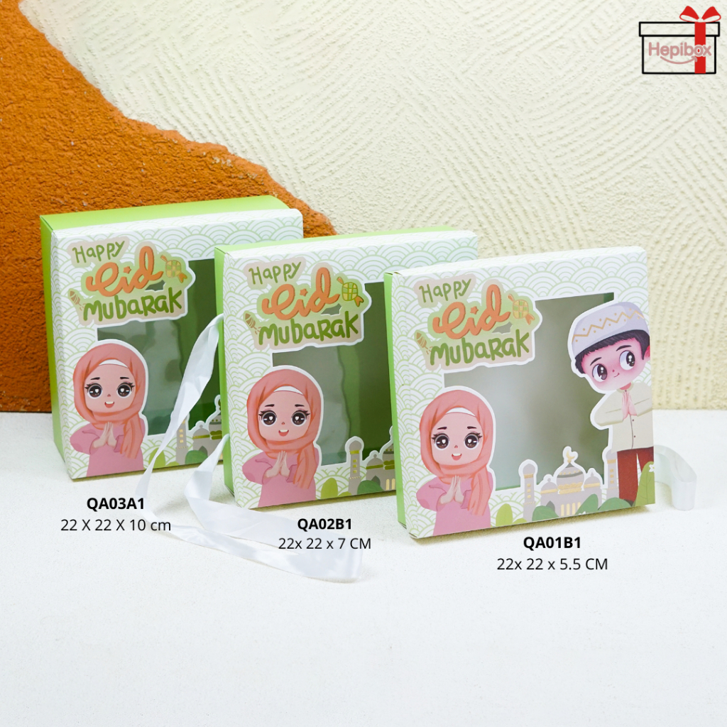 

Kotak Kue Lebaran / Box Idul Fitri / Box Hampers Lebaran / Kotak Kemasan Idul Fitri / Box Kuker Lebaran / QA03A1 - QA02B1 - QA01B1