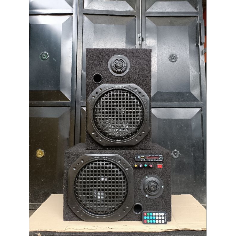 speaker aktif bluetooth mobil acdc 8"double box speaker