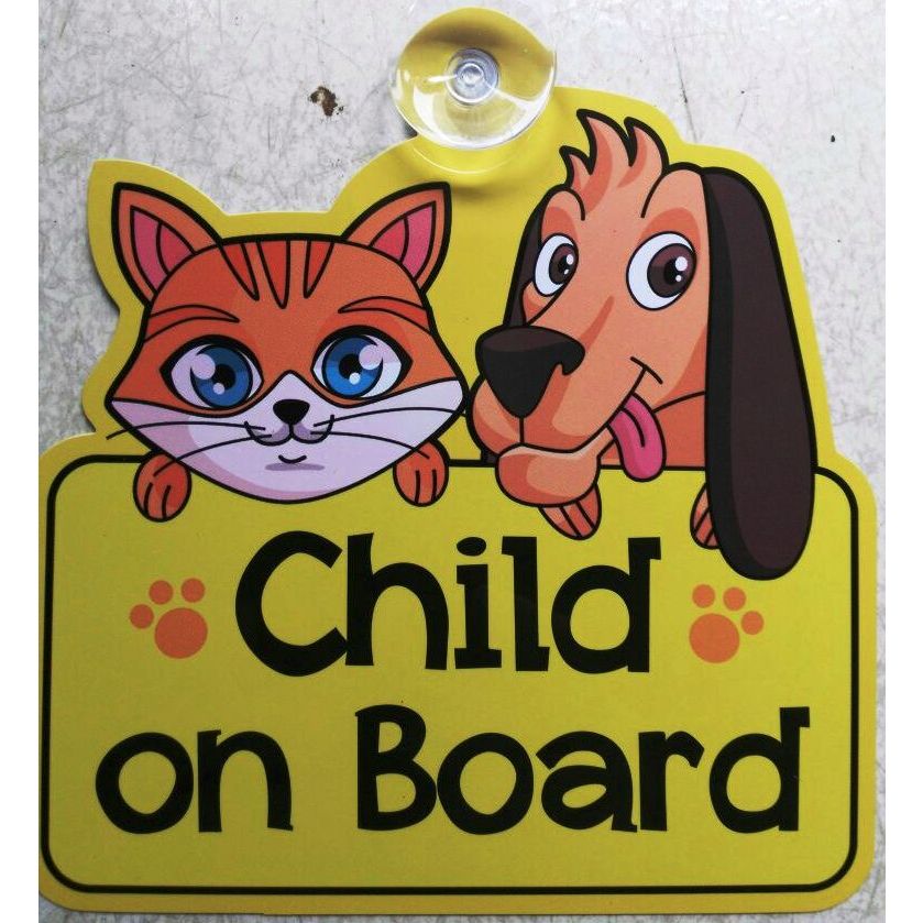 Baby on Board Car Sign Tempelan kaca mobil