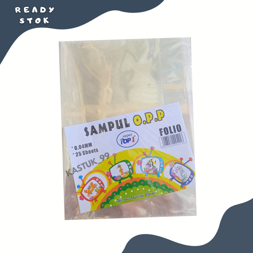 

SAMPUL BUKU / SAMPUL BUKU BENING / SAMPUL BUKU OPP FOLIO ( PACK )