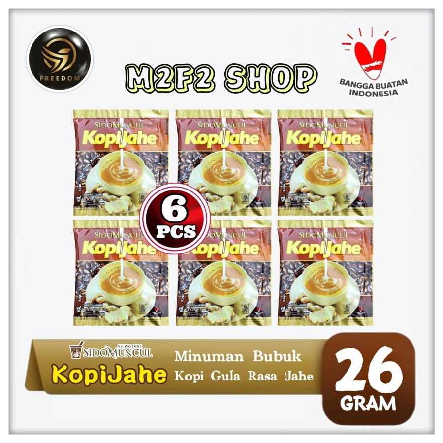 

Sido Muncul Kopi Tubruk Jahe Gula Krimer Sachet - 26 gr (Kemasan 6 Pcs)