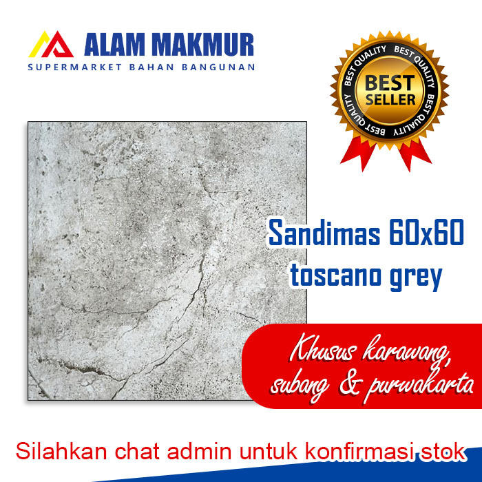 Granit Sandimas Toscano Grey 60X60 Matt/Kasar