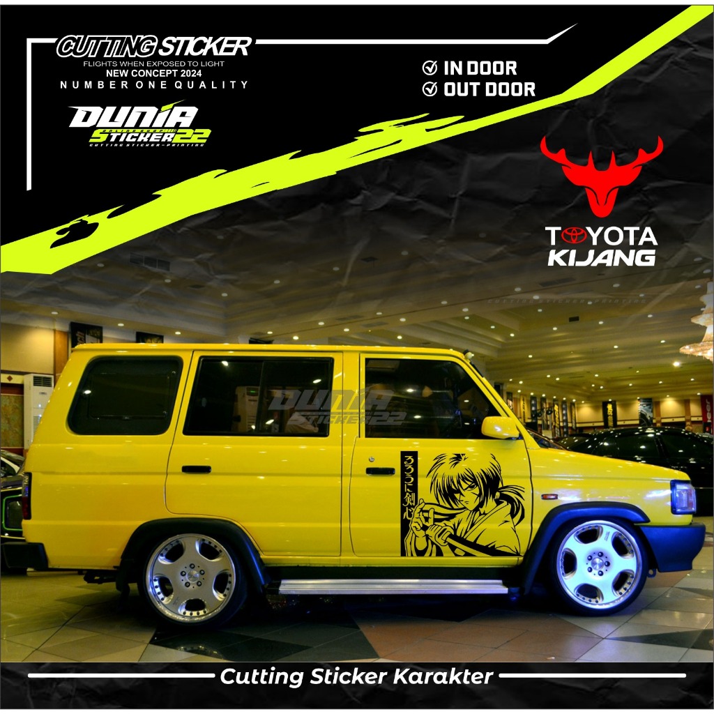 Sticker Cutting Mobil Motif Samurai X / Sticker Cutting Body Mobil Motif Samurai X  /Sticker Cutting