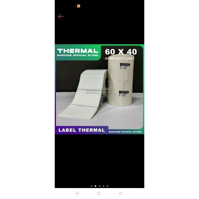 

LABEL THERMAL 60x40