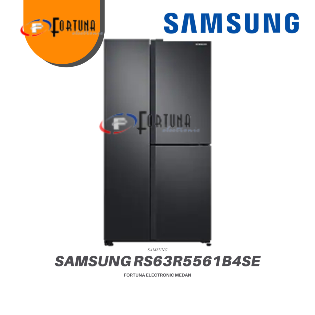 KULKAS SIDE BY SIDE SAMSUNG RS63R5561B4SE / RS63R5561 KULKAS SIDE BY SIDE 3 PINTU PREMIUM  - GARANSI