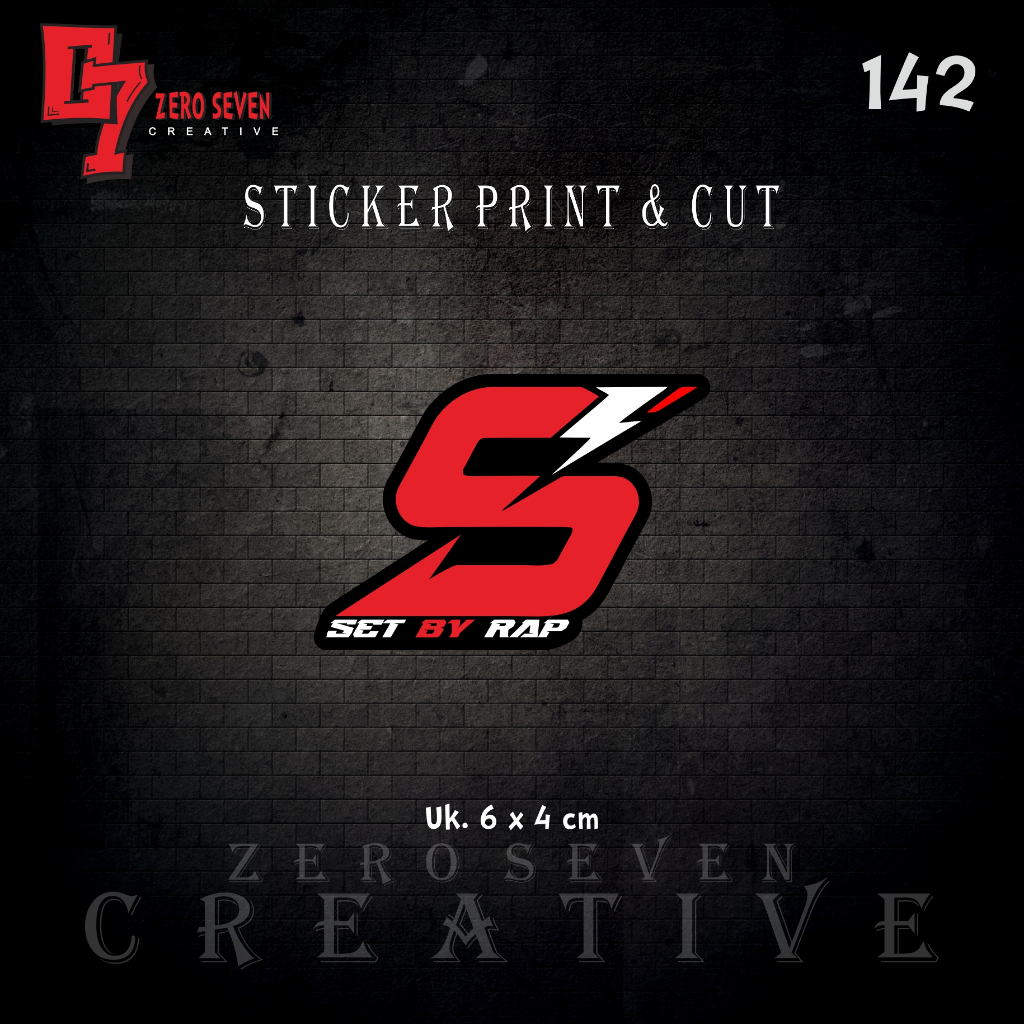 STIKER SET BY RAP/ RACING / STIKER MOTOR / AESTHETIC / VYNIL / ANTI AIR / PRINT & CUT