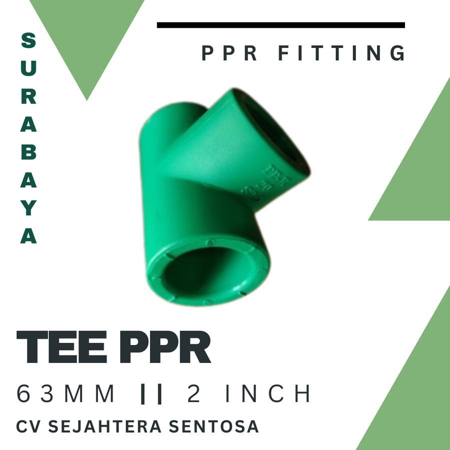 TEE PPR 63mm Lesso Fitting Equal PPR Water Pipe Tee PPR 2" Inch