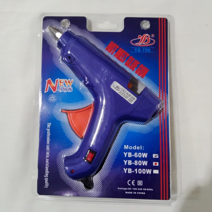 

Lem Tebak / Hot Melt Glue Gun / Glue Gun / Pistol Lem Tebak Lem Lilin ON OFF Besar 80 Watt YB 706 - 80W