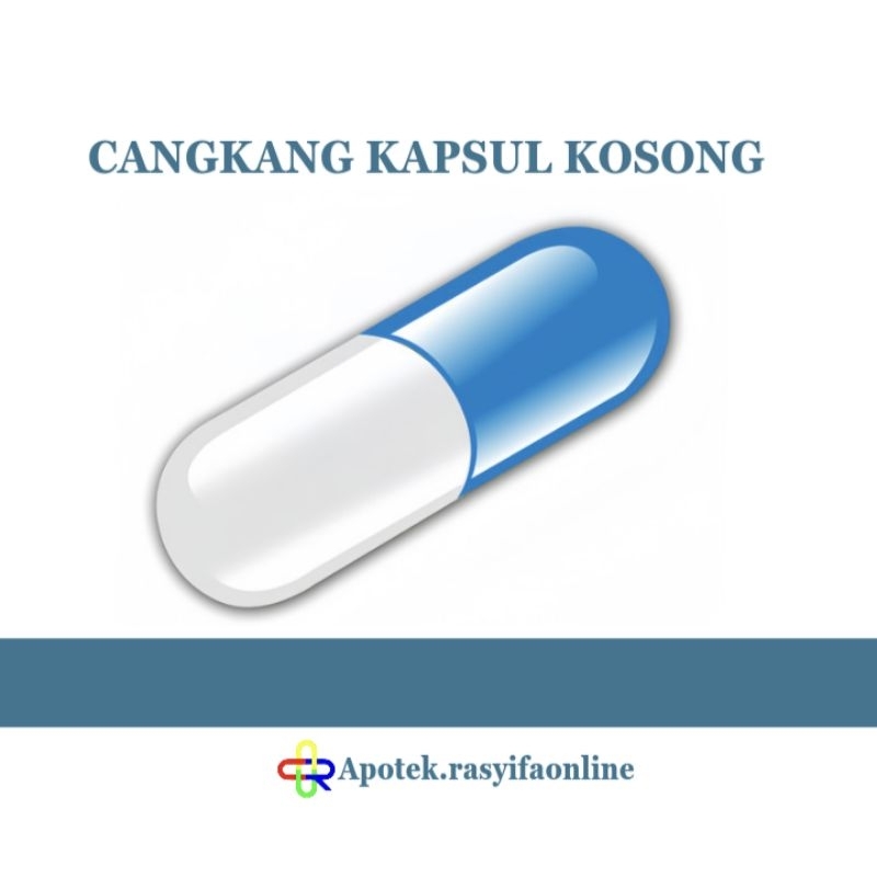 Cangkang Kapsul Kosong no 1 2 3 0 00 (100kapsul) - Halal - Brataco