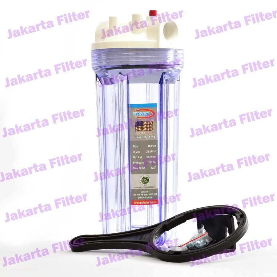 Housing Filter Air 10'" EUGEN Clear