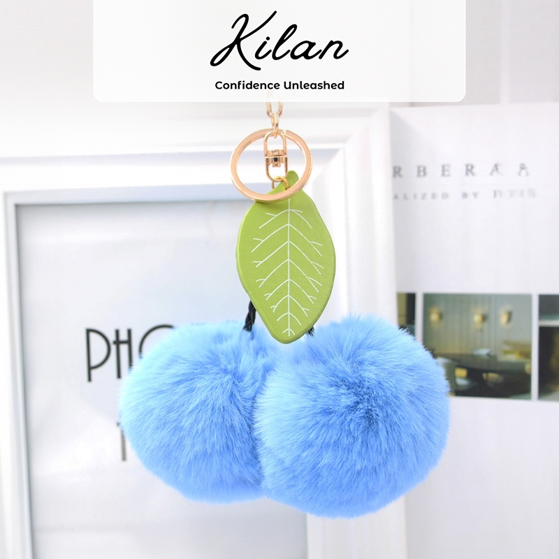 HUMAIRA Gantungan Tas Lucu Pompom Bulu - CC019
