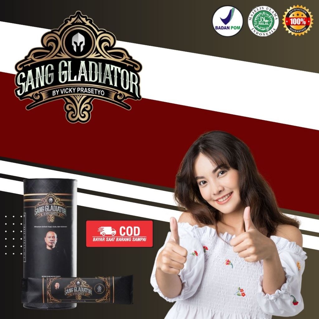 

Sang Gladiator original - Kopi kuat para Gladiator BPOM Jabodetabek Bisa Instant - 1 Kaleng