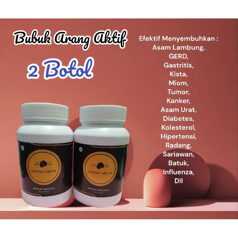 Bubuk Arang Aktif - Activated Charcoal Powder, Obat Mujarab.
