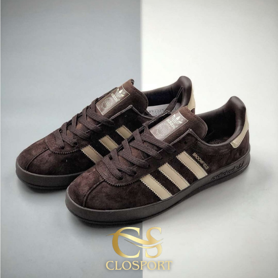 Sepatu Sneakers Pria Adidas Broomfield Brown White Originals Sepatu Casual Pria Wanita Adidas Origin