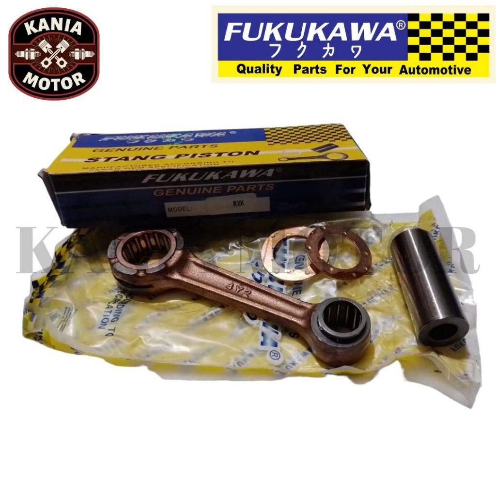 STANG SEHER STANG PISTON CONROD ASSY SETANG PISTON SEHER RX KING 4Y2 FUKUKAWA