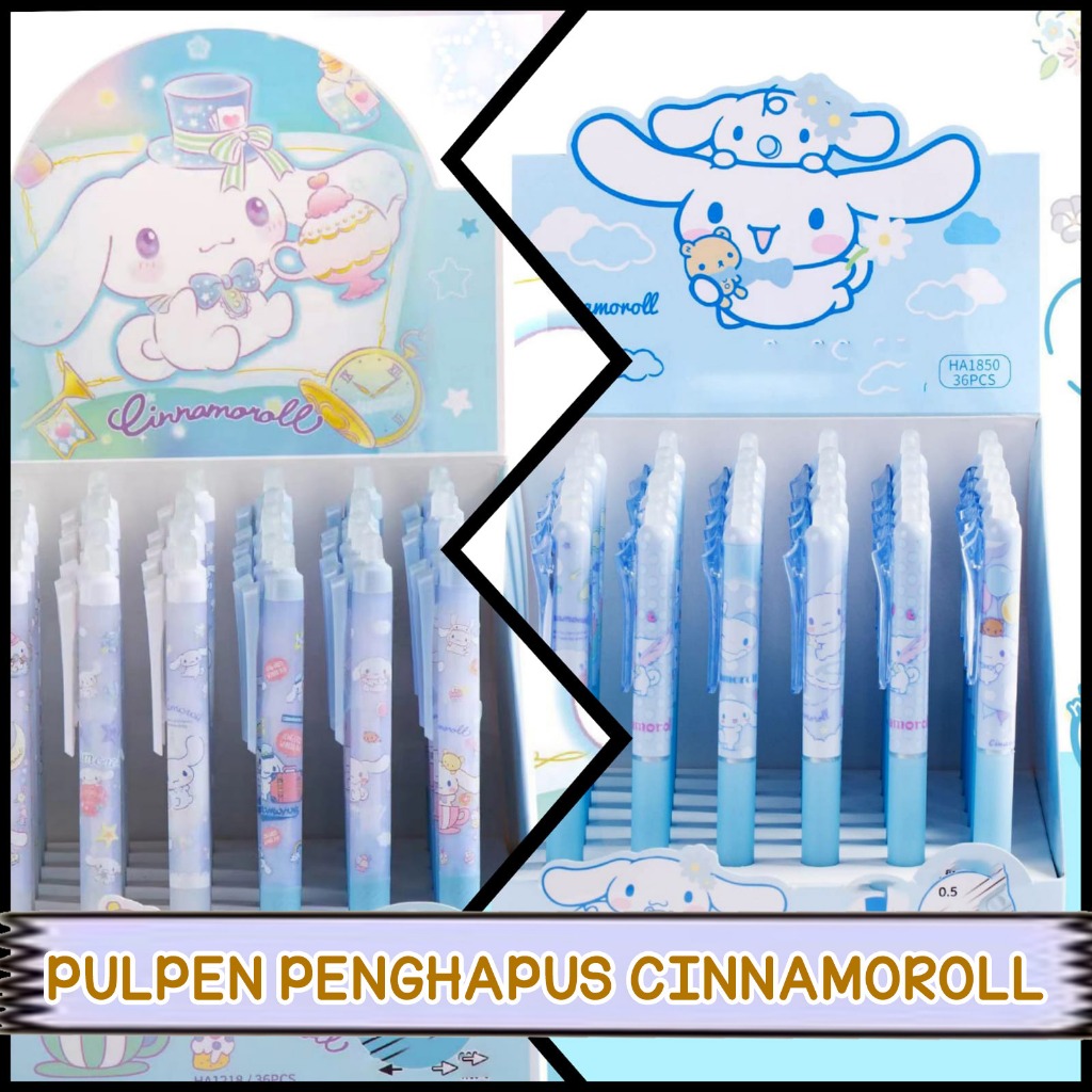 

GEM - PULPEN PENGHAPUS CINNAMOROLL 1218 1850 TINTA BIRU 0.5MM | PEN TINTA BIRU | PEN PENGHAPUS | PEN CINNAMOROLL | CINAMORROL | CINAMOROL | ALAT TULIS SEKOLAH