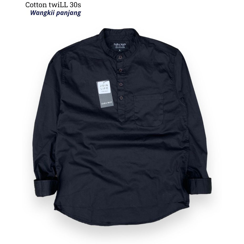 Baju Koko Pria Lengan Panjang Muslim QURTA kemeja panjang polos baju kemeja koko polos panjang baju 