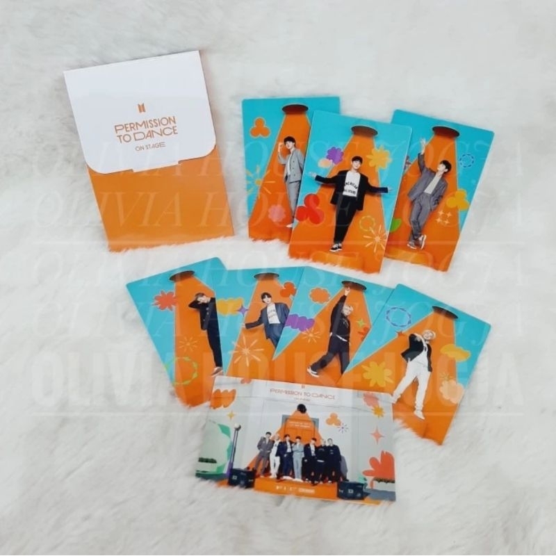 Photocard BTS Permission To Dance Orange BTS C Mini Photocard Permission To Dance On Stage BTS C