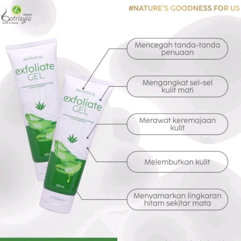 Batrisyia Exfoliate Gel, Gel eksfoliasi, peeling gel