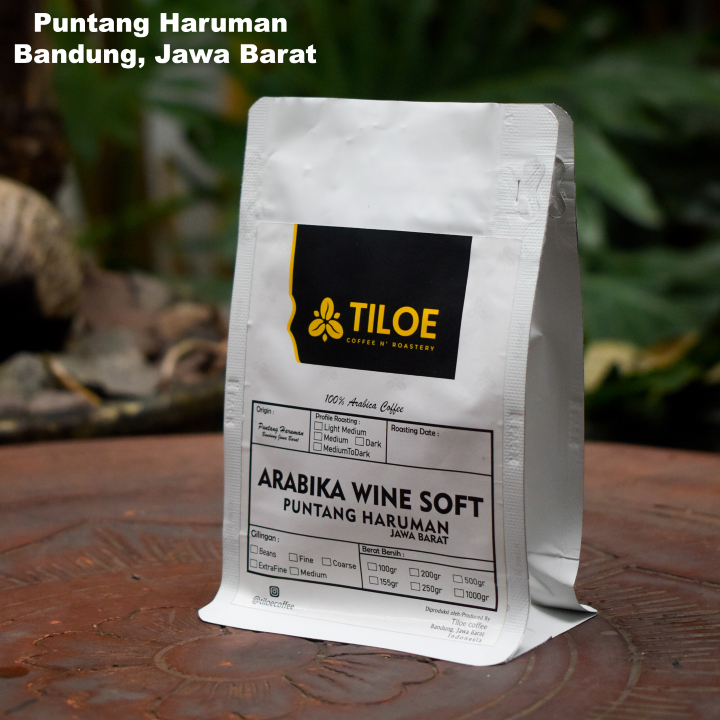 

Kopi Arabika Wine Puntang Haruman Bandung Jawa Barat Specialty Biji/Bubuk 100Gram