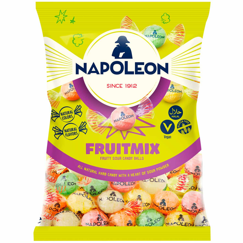 

Holland Napoleon Fruitmix - Permen Belanda dengan Rasa Buah, Gluten Free