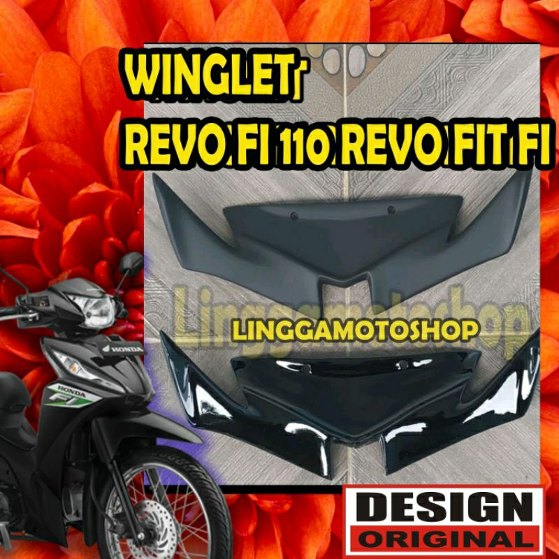 winglet honda REVO FI / REVO FIT Fi ( TIDAK BISA UNTUK REVO X )sayap variasi modifikasi ala motogp