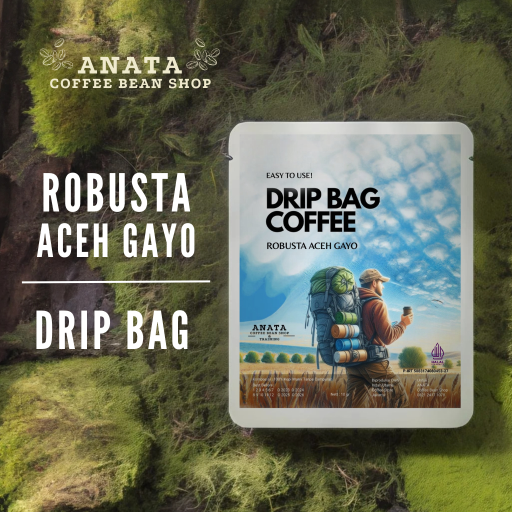 

ANATA Traveler Kopi Robusta Aceh Gayo Instan Dripbag Non Ampas