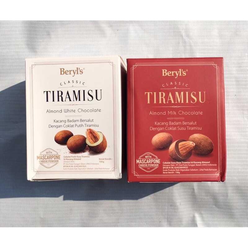 

Coklat BERYL’S Tiramisu Almond White Chocolate, Milk Chocolate 100gr