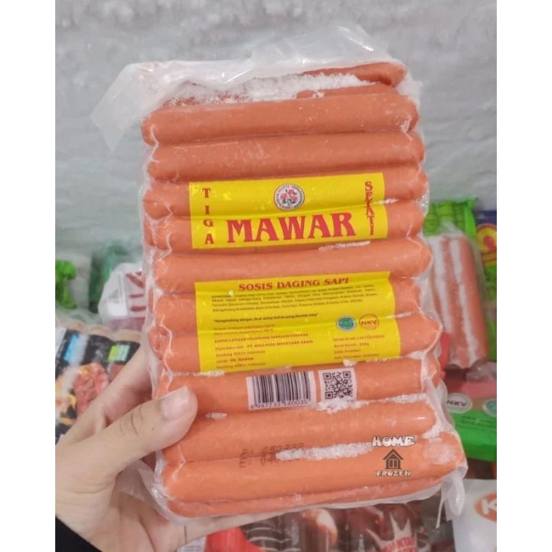 

Sosis Sapi Mawar 800gr isi 33pcs