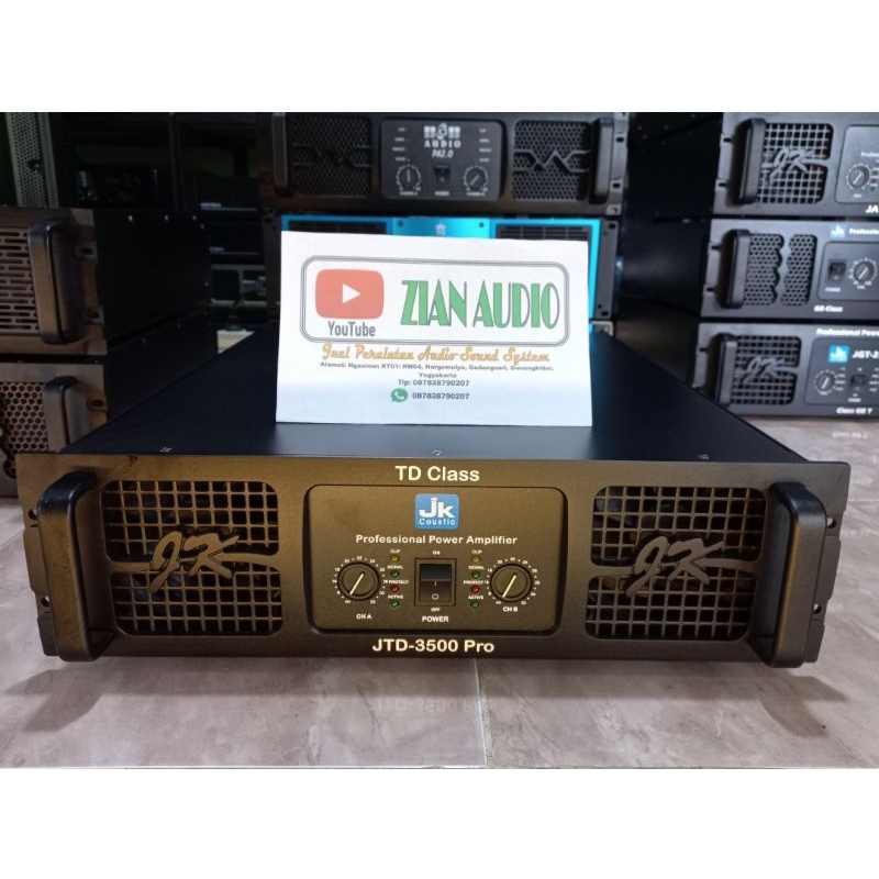 Power Amplifier JK Coustic  JTD-3500Pro 2x3500watt original class TD