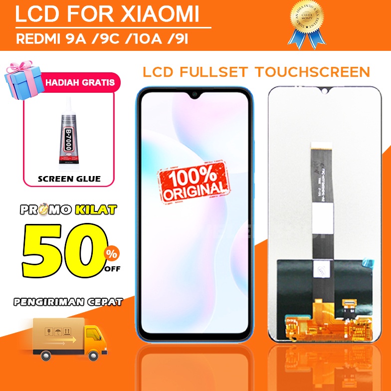 ORIGINAL LCD Xiaomi Redmi 9A 9C 1A 9i fullset touchscreen HP touch screen digitizer replacement part