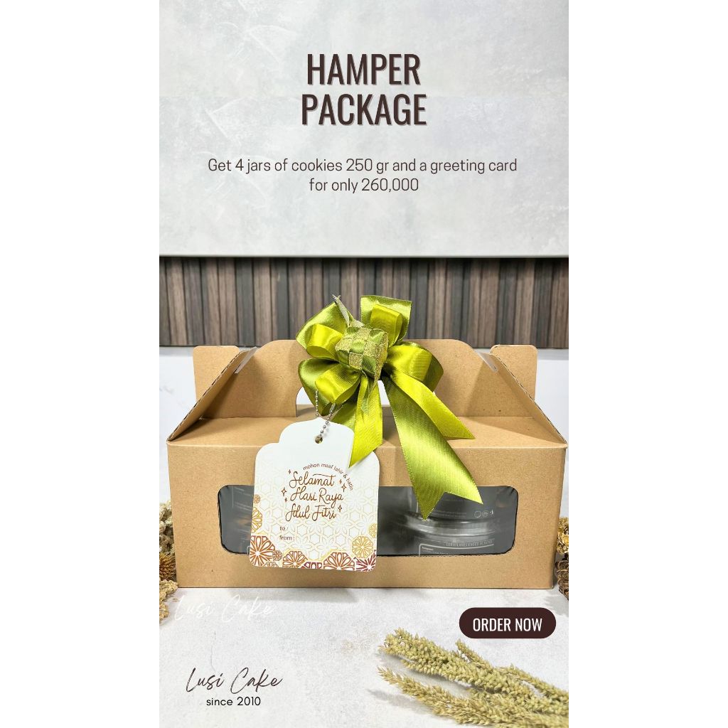 

HAMPERS LEBARAN KUE KERING ISI 4 TOPLES 250GR