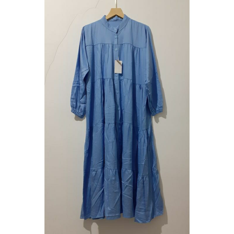 Midi Dress Katun Rayon Twill