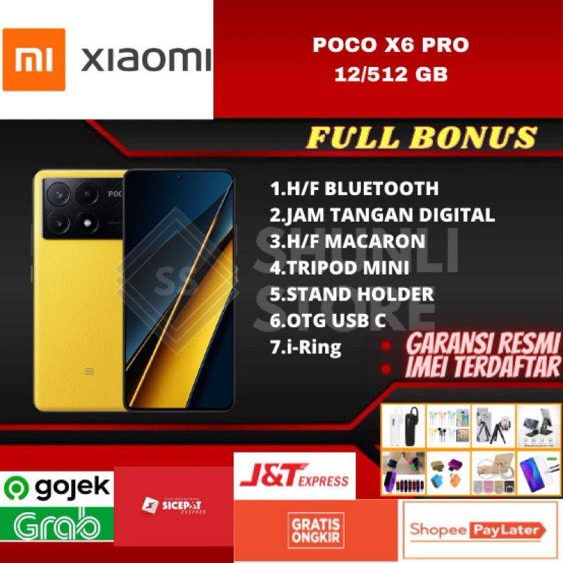 XIAOMI POCO X6 PRO 5G 12/512GB NEW GARANSI RESMI