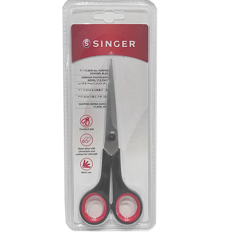 

Kualitas Premium SINGER 7 Gunting Potong Bahan Kain Merk SINGER 7 All Purpose Scissors 65