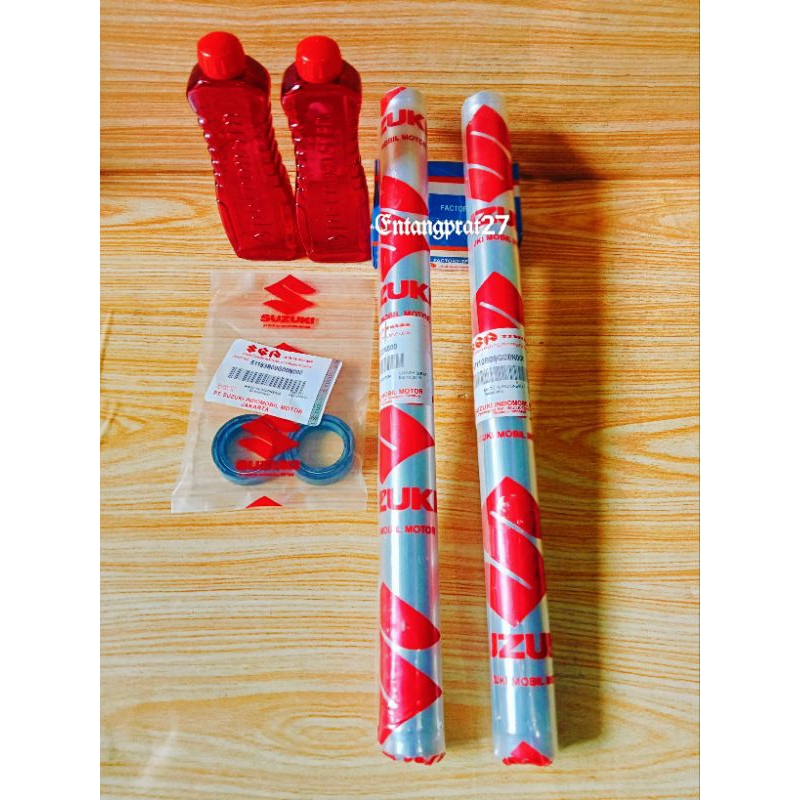 As Shock Sok Depan (Model derat) + Seal shock + Oil Shock Suzuki Smash lama/Smash new/Shogun  110/Sh