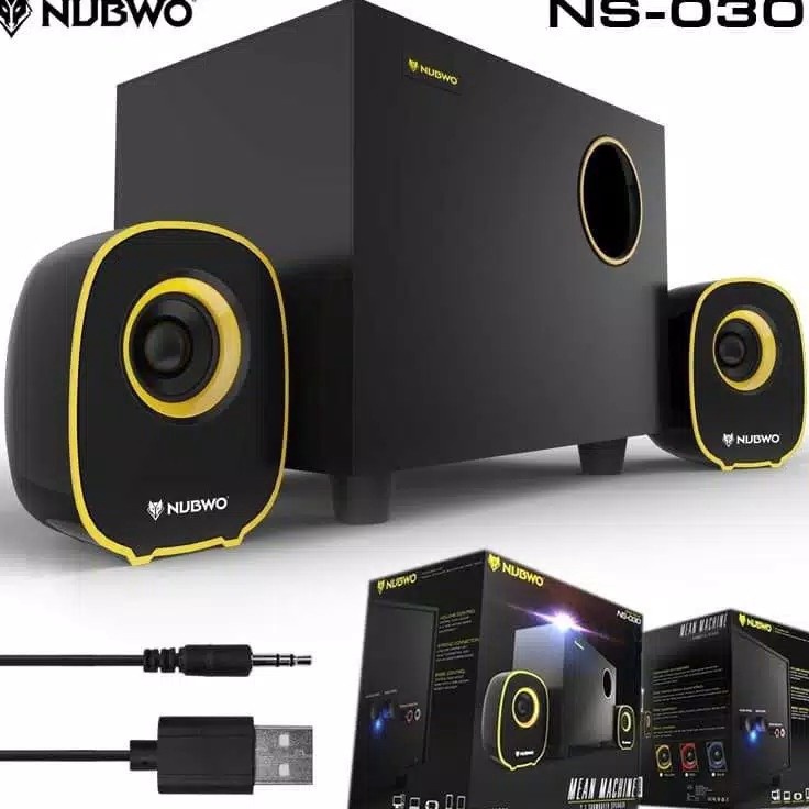 As Nubwo NS3 Speaker With Subwoofer With 21CH Speaker 2W Subwoofer 5W original nubwo
