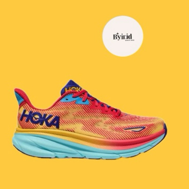 Hoka Clifton 9 Men's Running Shoes - Cerise/Cloudless