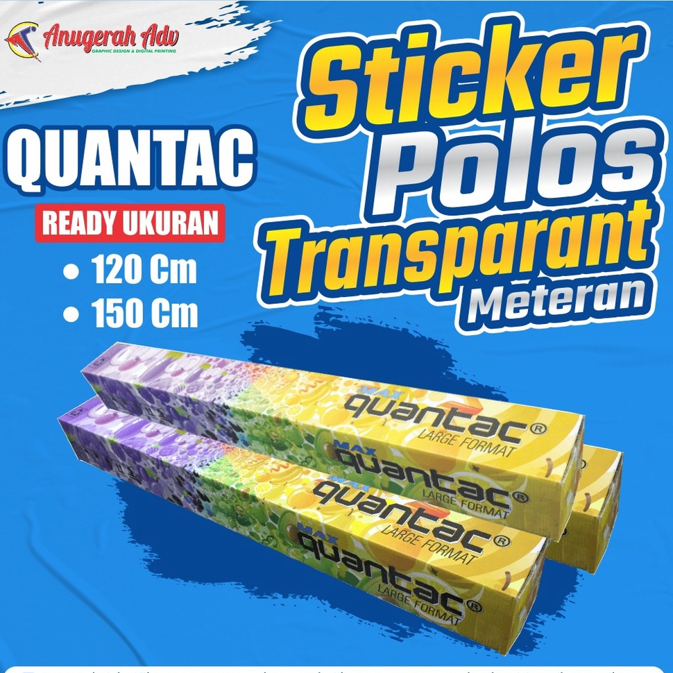 

STICKER TRANSPARANT METERAN | STICKER TRANSPARANT POLOS | STICKER BAHAN | STICKER QUANTEC