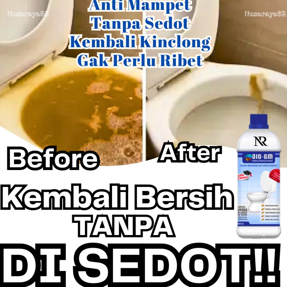 ART W49L PENGURAS WC MAMPET TANPA SEDOT CAIRAN OBAT PEMBERSIH WC MAMPET TANPA KURAS PENGHILANG BAU S