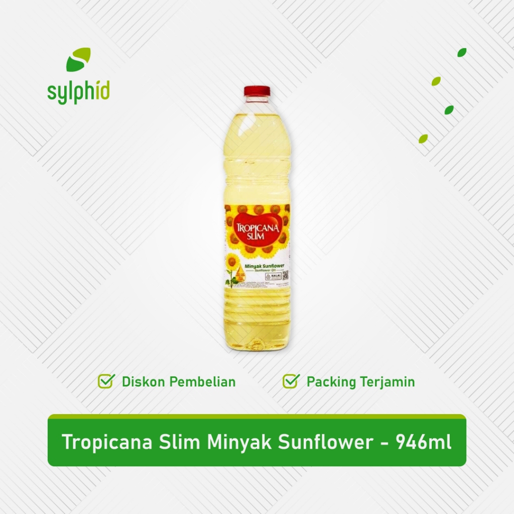 

Tropicana Slim Sunflower Oil 946 ml / Minyak Bunga Matahari