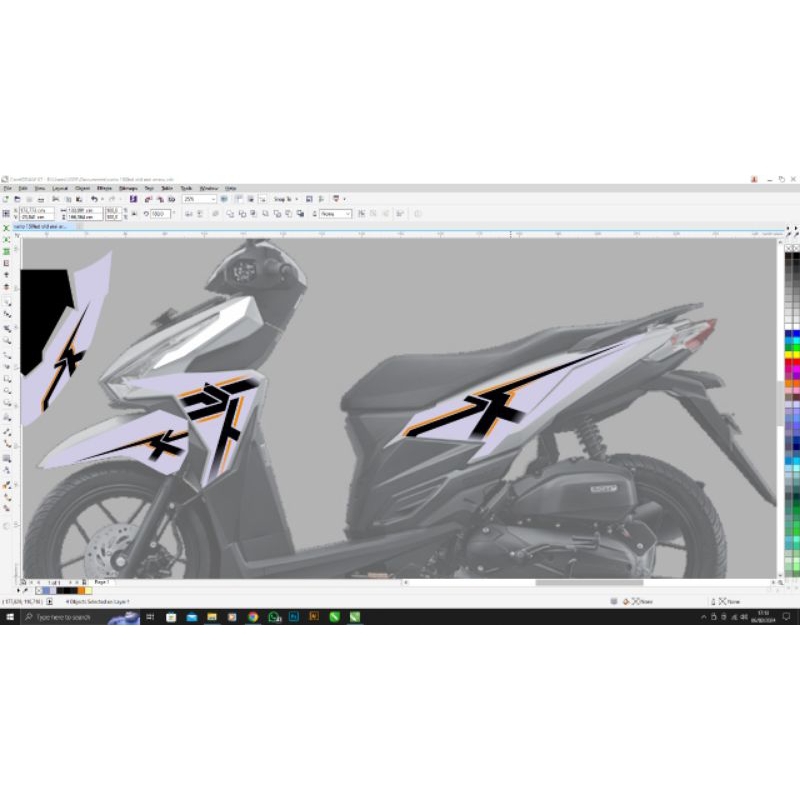 STRIPING KIT VARIO 150/125 LED ARROW DESIGN