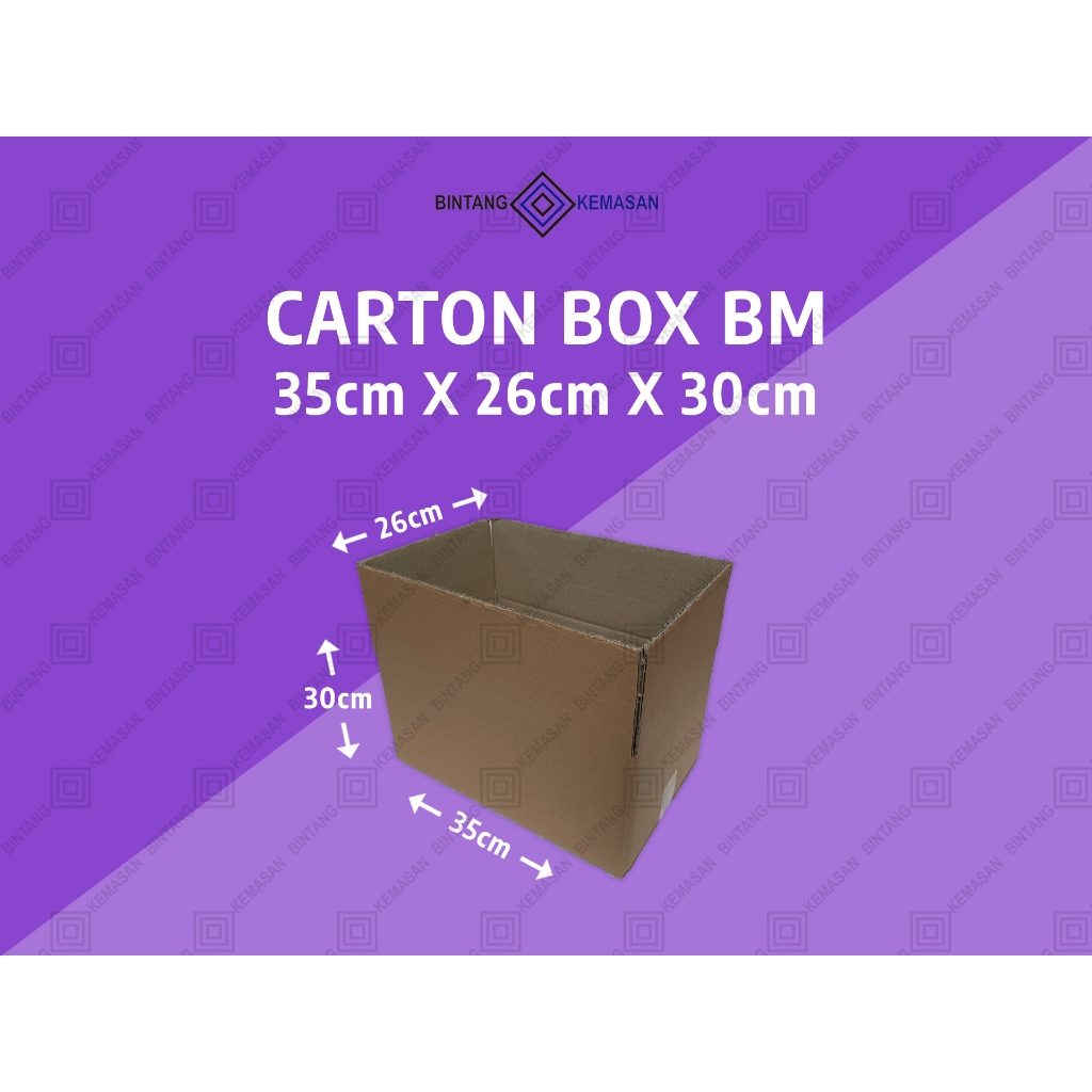 

Kardus Box 35x26x30cm Dus Packing Box Styrofoam BM