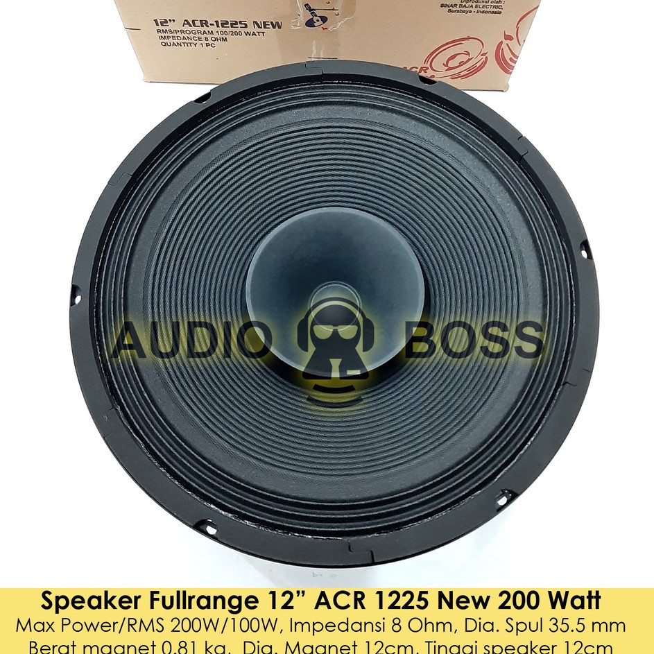 Speaker ACR Full Range 12 inch ACR 12 1225 New