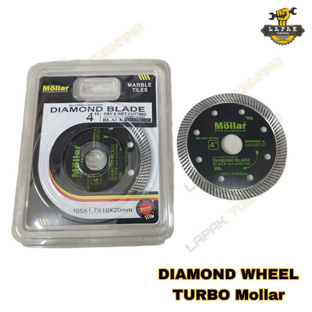 Diamond Wheel Turbo Pisau Potong Keramik Granit Mollar 4 Inch