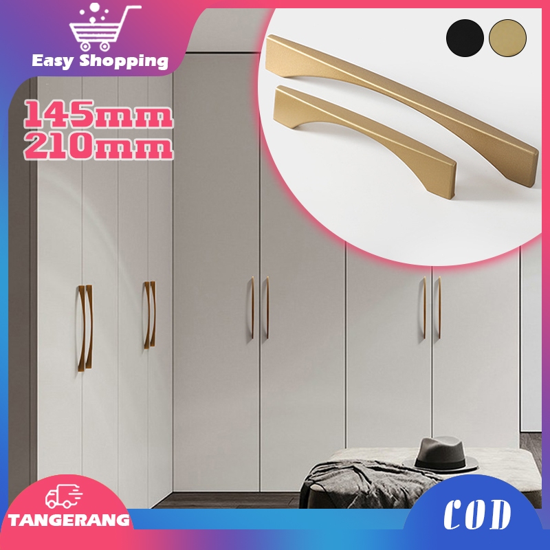 Tarikan Laci Gold Gagang Pintu Lemari Minimalis Tarikan Lemari Handle Lemari Gold