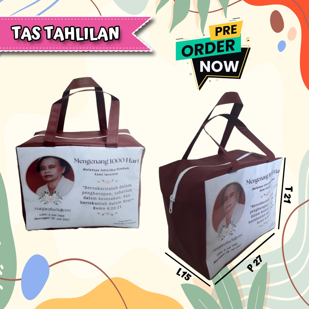 Tas Souvenir Tahlilan Mengenang 40 hari wafat/kematian/meninggal